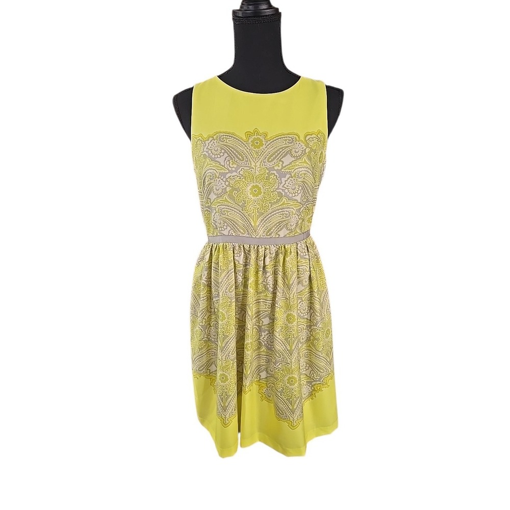 LOFT Liberty Paisley Knee Dress Preppy‎ Cottagecore Women's Size 2